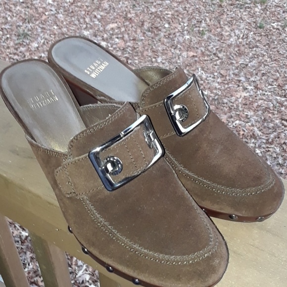 Stuart Weitzman Brown Clogs/Mules - Picture 3 of 8